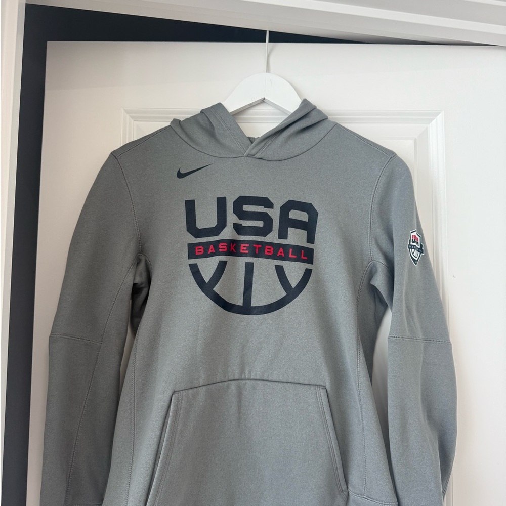 Nike Gray USA Basketball Hoodie